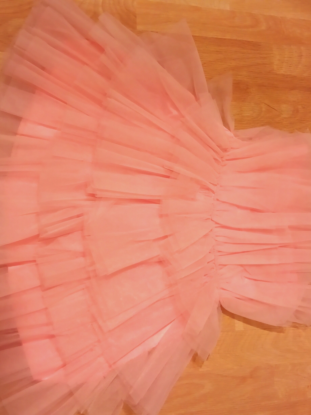 Hausen Pink Tulle Ruffle Mini Dress Size S - Picture 2 of 15
